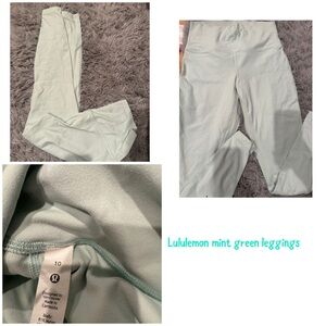 Lululemon athletica Light Green Leggings